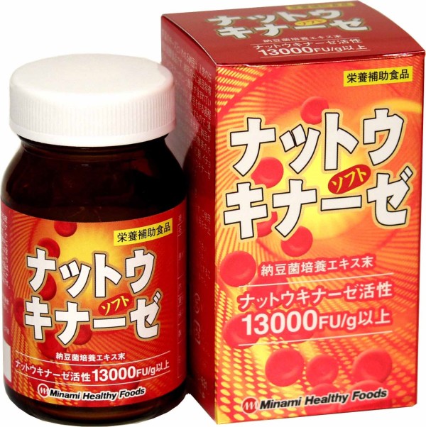 Для профилактики тромбоза и улучшения кровоснабжения Minami Healthy Foods Nattokinase Soft.Комплекс дополнительного питания.