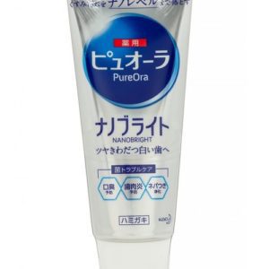 Зубная паста КAO Medicinal PureOra Nano Bright  отбеливающая с нано-частицами мятная 115 г.