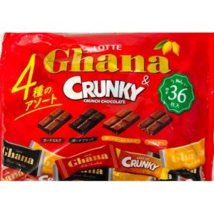 LOTTE ШОКОЛАДНОЕ АССОРТИ Ghana & CRUNKY