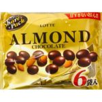 Lotte Almond Chocolate Миндаль в шоколаде семейная пачка 117 гр