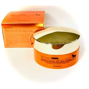 Крем для ухода за кожей  с лошадиным жиром для всех кожи лица и шеи DEOPROCE HORSE ENRICH ALL CARE CREAM, 100 мл