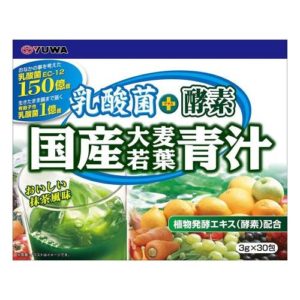 Аодзиру с молочнокислыми бактериями и ферментами Yuwa Lactic Acid Bacteria + Enzyme Barley Wakaba Aojiru