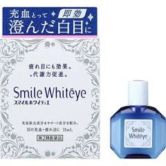 Японские капли для глаз отбеливающие белок Smile Whiteye Lion