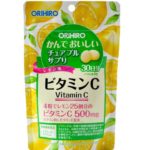 Orihiro Жевательные конфеты витамин  C с лимонным вкусом