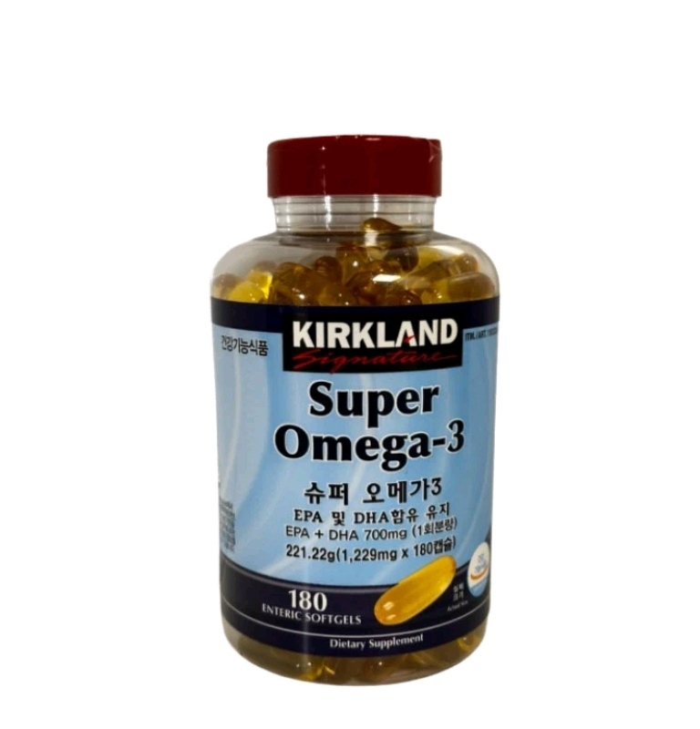 Kirkland Signature Super Омега 3 EPA + DHA 700 мгСупер Омега 3  (180 кишечнорастворимых капсул)