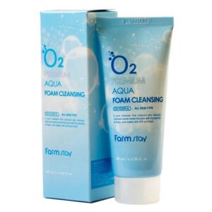 Кислородная пенка для всех типов кожи (100мл) FARM STAY O2 PREMIUM AQUA FOAM CLEANSING (100ml)