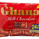 Lotte Шоколад Гана молочный семейная пачка  (23 шт. в упаковке)