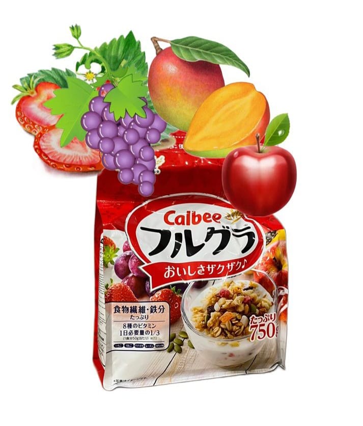 Calbee Гранола с кусочками ягод и фруктов (750гр.)