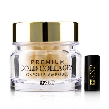 SNP Premium Gold Collagen Capsule Ampoule 30 x 0,6 мл. Ампулы с золотом и коллагеном