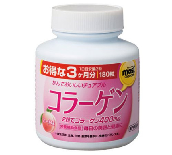 Orihiro MOST Chewable Collagen Комплекс для красоты и молодости кожи с коллагеном и аминокислотами на 90 дней