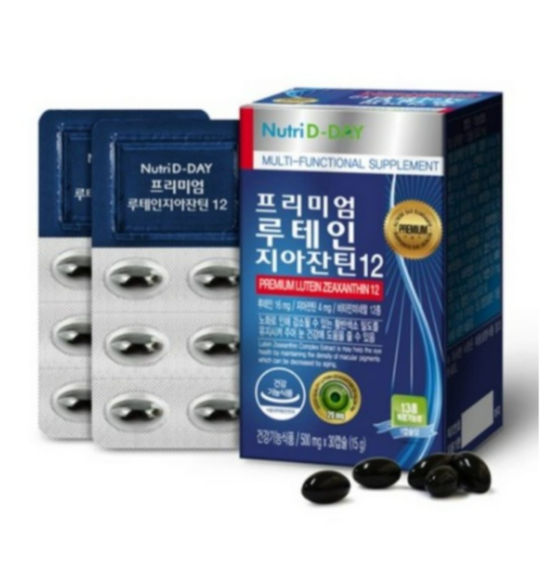 Nuti D-Day Premium Lutein Zeaxanthin 12 Экстракт комплекса лютеин + зеаксантин + 12 витаминов и минералов