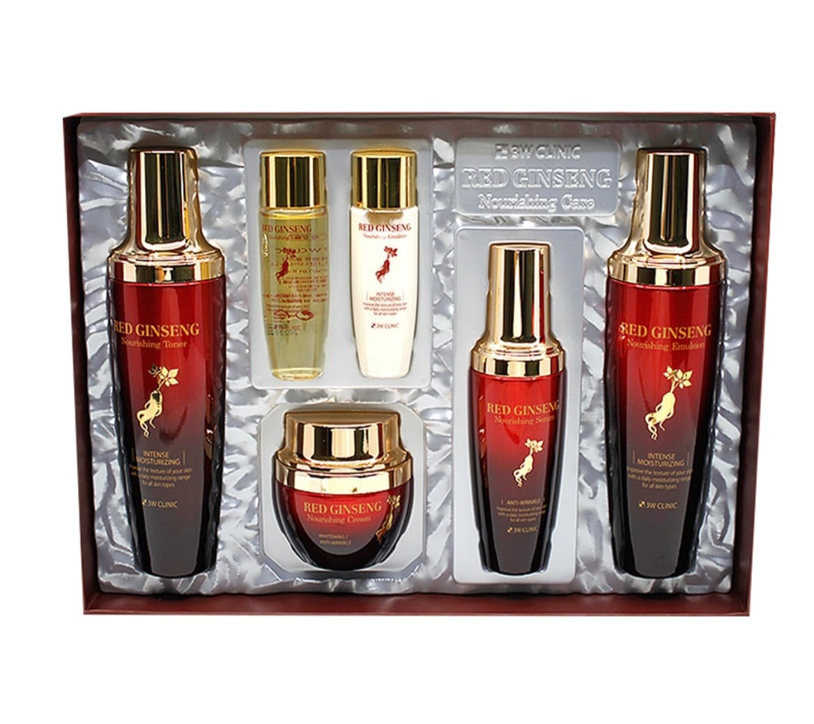 3W Clinic Red Ginseng Nourishing Skin Care Set Подарочный набор для ухода за кожей с экстрактом красного женьшеня