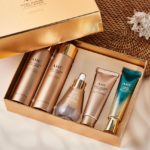 AHC Vital Golden Collagen Special Skin Care Set Набор антивозрастных увлажняющих средств с золотом и коллагеном