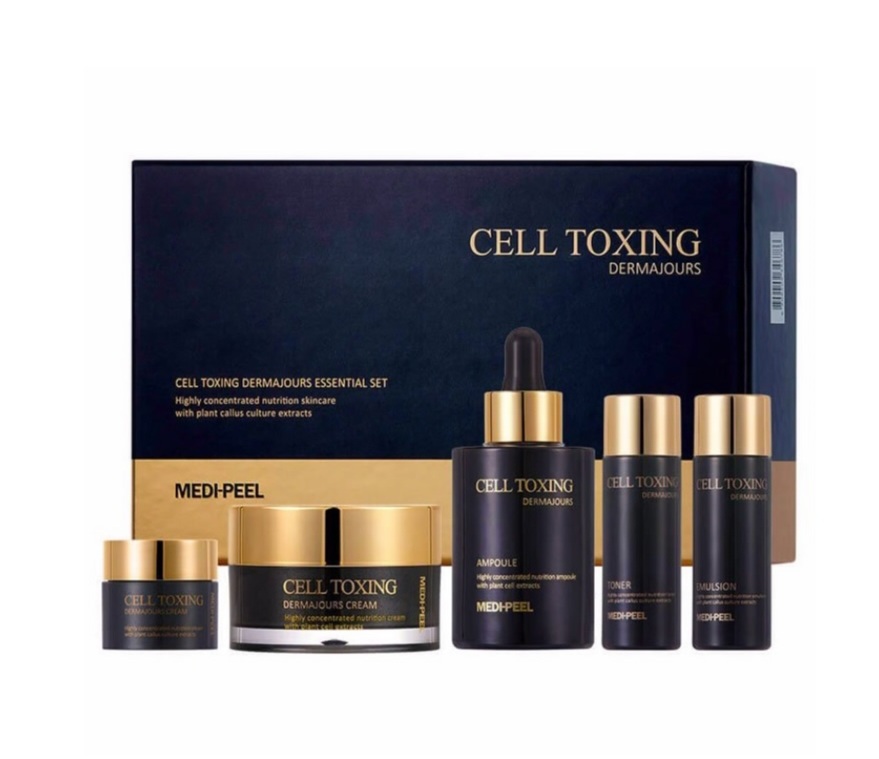MEDI-PEEL CELL TOXING DERMAJOURS ESSENTIAL SET Омолаживающий набор со стволовыми клетками (30мл+30мл+100мл+50мл+10мл)