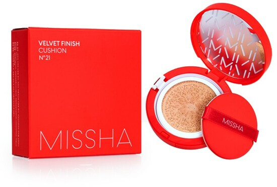 Missha Velvet Finish Cushion SPF50+/PA+++ Тональный крем кушон с матовым финишем 23 тон