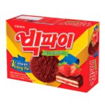 CROWN VICPIE ПИРОЖНЫЕ БИСКВИТНЫЕ В ШОКОЛАДНОЙ ГЛАЗУРИ С КЛУБНИЧНОЙ НАЧИНКОЙ (12 шт)