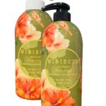 Jigott Hibiscus Набор парфюмированных уходовых средств для тела Гибискус гель для душа + лосьон для тела