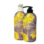 Jigott Chrysanthemum Perfume Body Набор парфюмированных уходовых средств с экстрактом хризантемы гель для душа + лосьон для тела