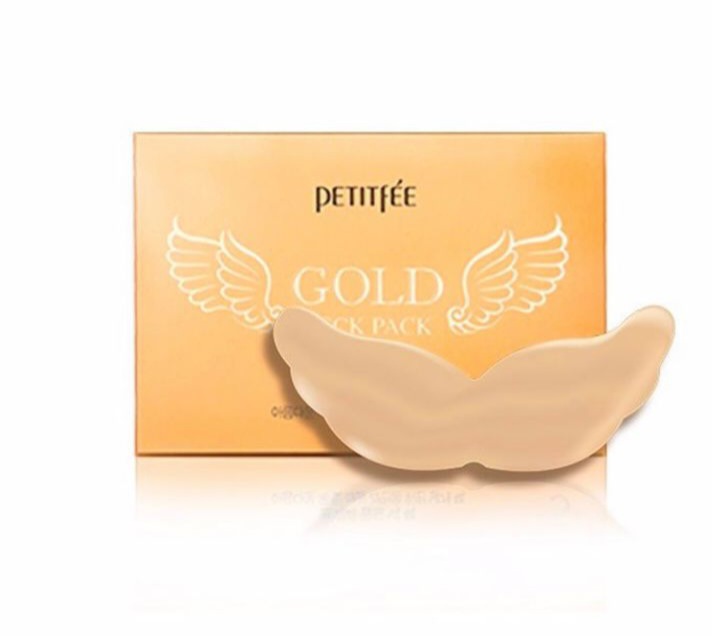 PETITFEE GOLD NECK PACK HYDROGEL ANGEL WINGS Гидрогелевые патчи для шеи (1шт*25гр) 