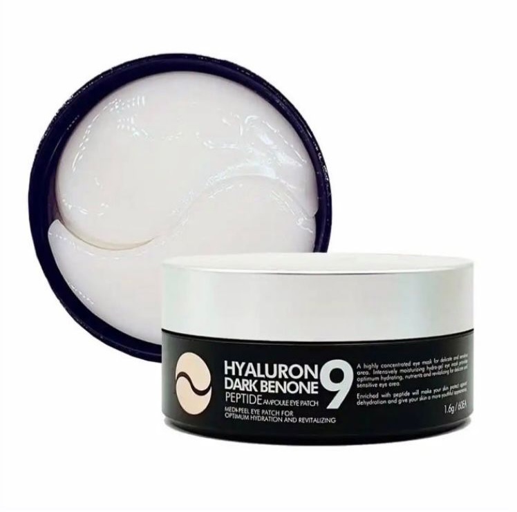MEDI-PEEL HYALURON DARK BENONE PEPTIDE 9 AMPOULE EYE PATCH Осветляющие патчи с пептидами (60шт)
