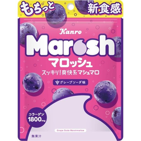KANRO MAROSH МАРШМЭЛЛОУ СО ВКУСОМ ВИНОГРАДНОЙ СОДОВОЙ