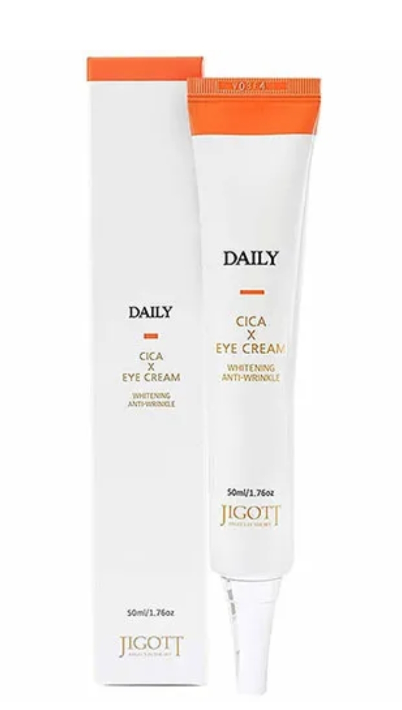Крем для кожи вокруг глаз с центеллой азиатской Jigott Daily Real Cica Eye Cream