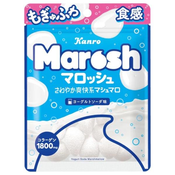 KANRO MAROSH МАРШМЭЛЛОУ СО ВКУСОМ ЙОГУРТОВОЙ СОДОВОЙ