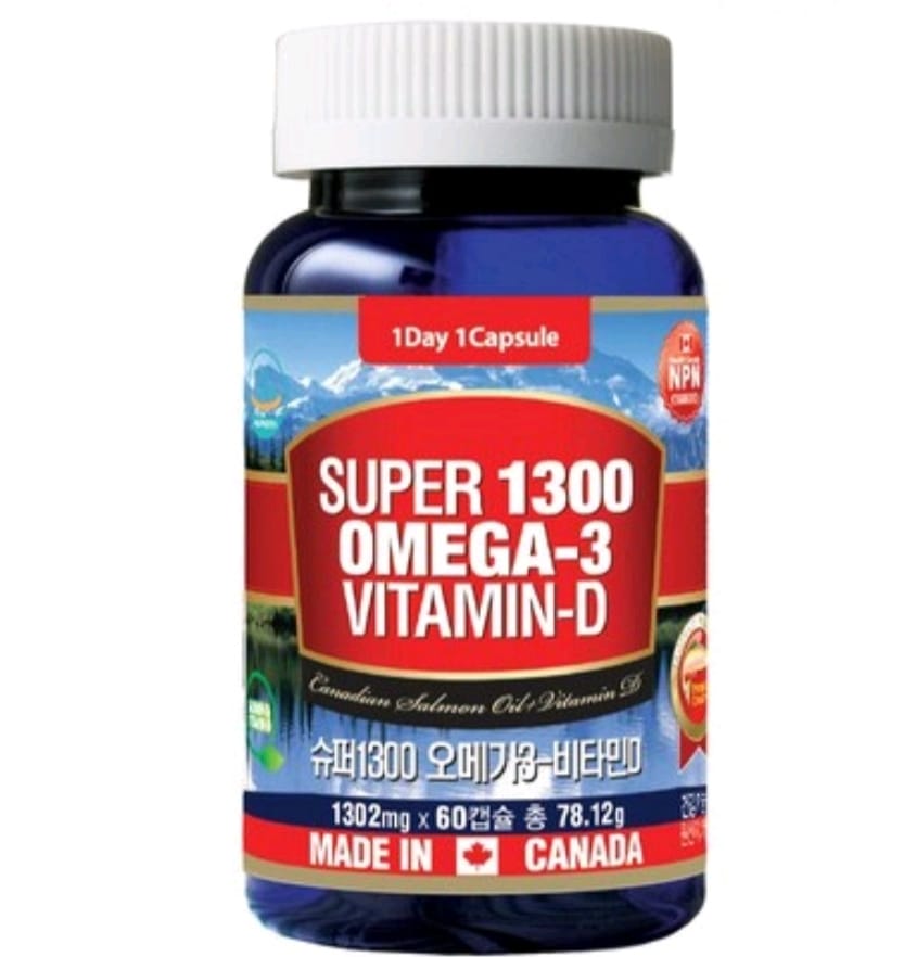 Tong Life Super Omega — 3 1300 mg + vitamin D Cegth Омега 3 1300 мг + витамин D 60 капсул