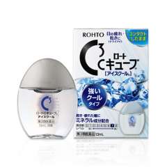 Rohto C Cube Ice Cool Капли для глаз (при ношении контактных линз) экстра освежающие, 13 мл