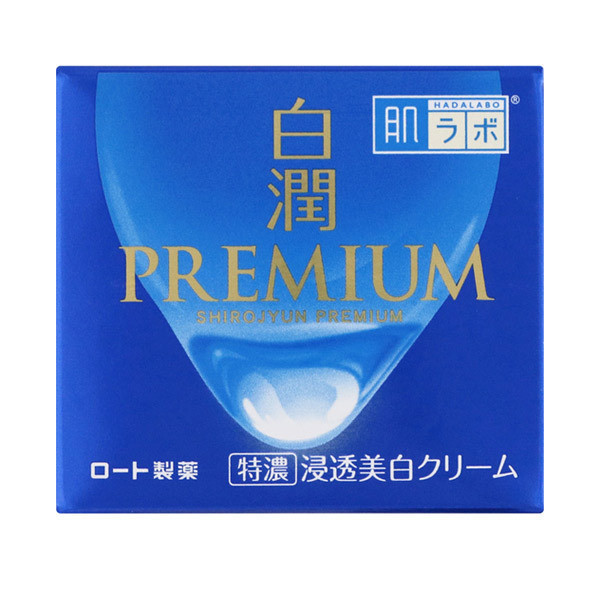 Rohto Hada Labo Shirojyun Premium Whitening Medicated Cream Отбеливающий крем 50 гр.