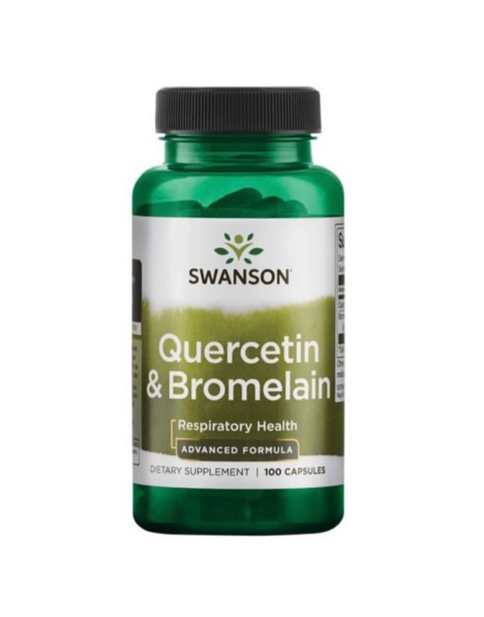 Swanson Quercetin & Bromelain Кверцетин и Бромелайн 100 капсул