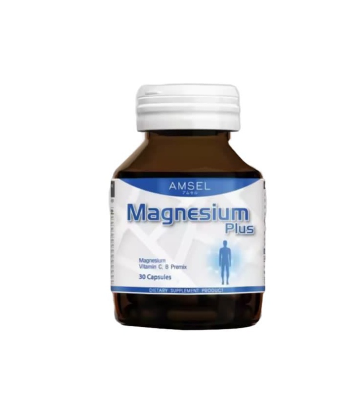 Amsel Magnesium Plus Комплекс с магнием, витамином С и витаминами группы В на 30 дней