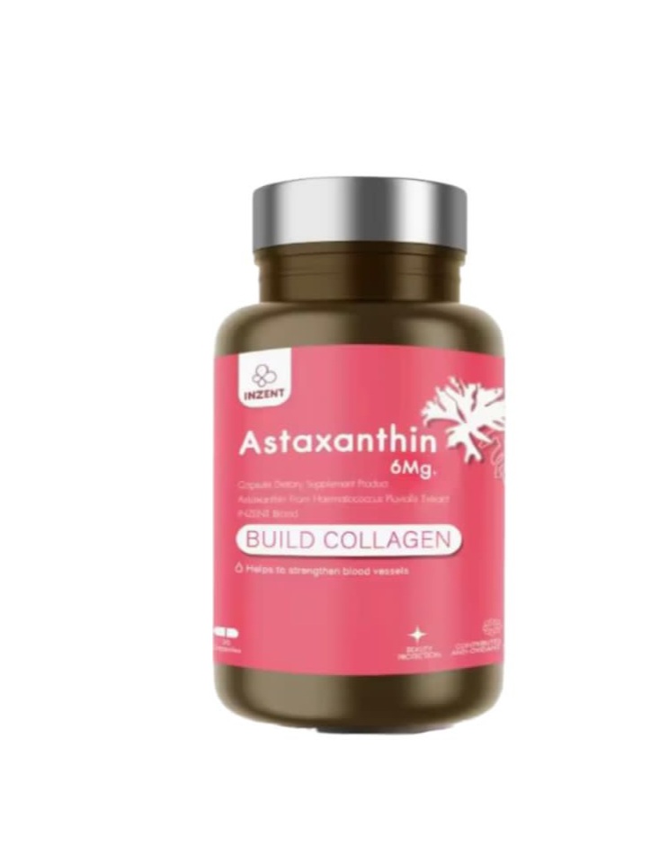 INZENT Astaxantin 6mg Астаксантин 6 мг на 30 дней