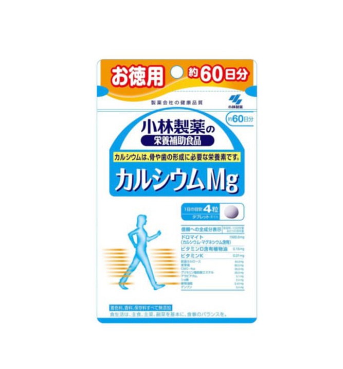 Kobayashi Calcium Комплекс для костей с кальцием и магнием, с витамином D на 60 дней