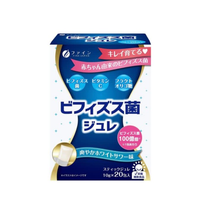 Fine Japan Bifidobacterium Jelly Пробиотики в форме желе с бифидобактериями и витамином С со вкусом йогурта в виде желе