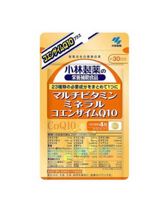 Витаминно-минеральный комплекс с коэнзимом Q10 Kobayashi Pharmaceutical Multi Vitamin Mineral Coenzyme Q10 (120 капсул)