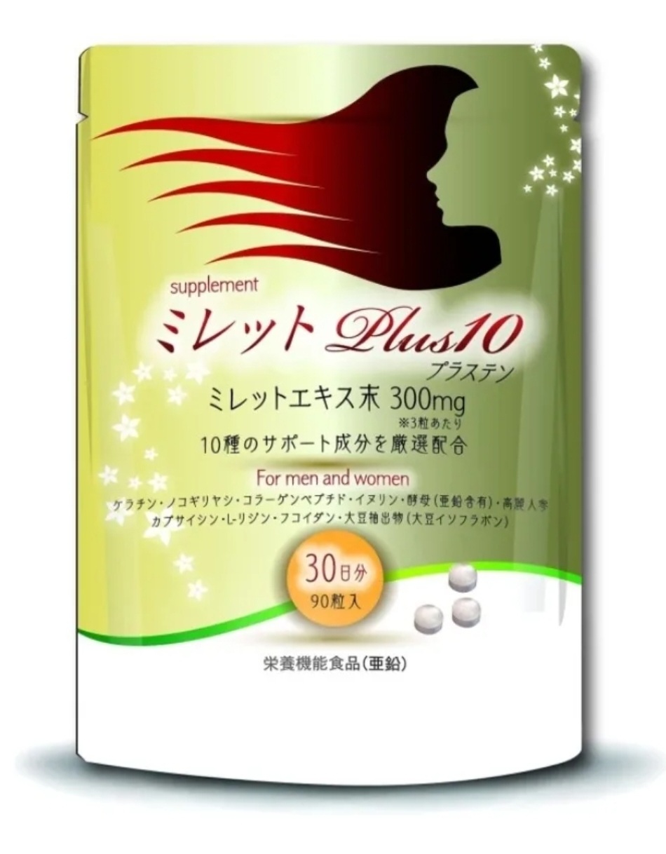 Millet Plus 10 Saw Palmetto + Collagen + Fucoidan Комплекс при истончении волос