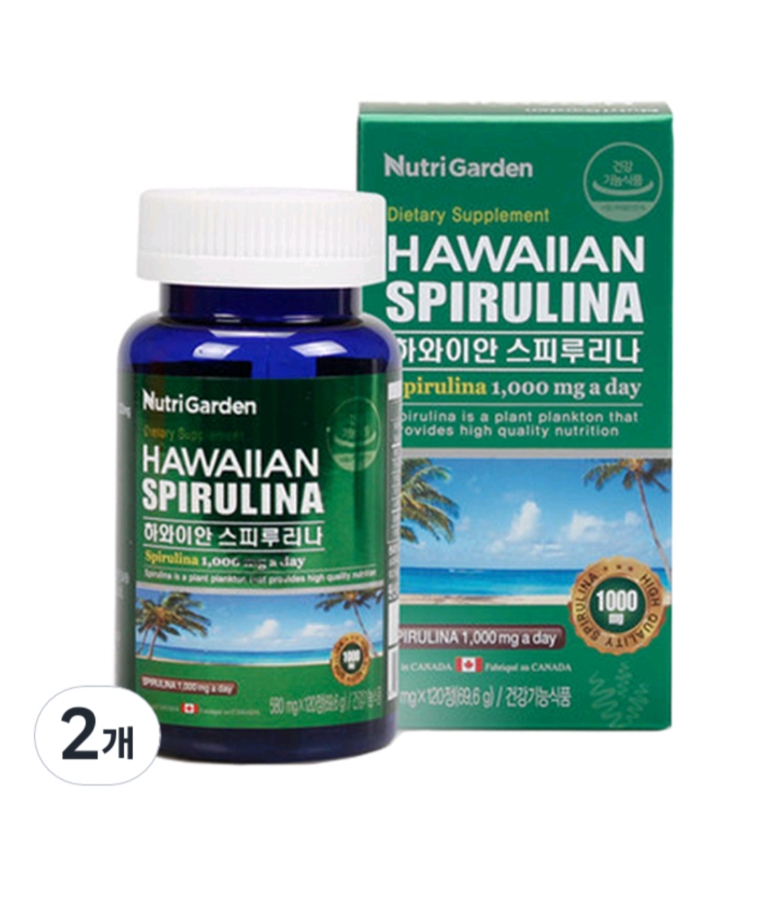 NutriGarden Hawaiian Spirulina Спирулина на 60 дней