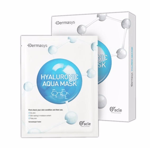 DR. ORACLE DERMASYS HYALURONIC AQUA MASK Тканевая маска с гиалуроновой кислотой для сухой кожи (25мл * 5шт)