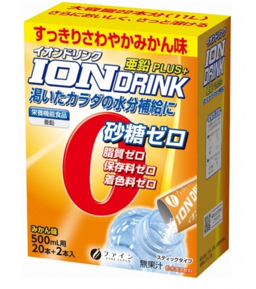 Fine Japan Ion Drink Ионный напиток для занятий спортом вкус мандарина (22 саше)