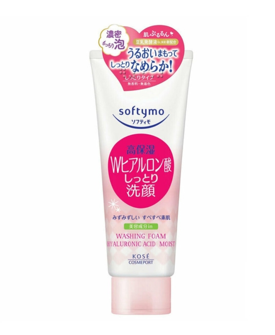 Пенка для умывания увлажняющая с гиалуроновой кислотой Softymo Cleansing Foam Hyaluronic Acid Moist, KOSE COSMEPORT 150 г