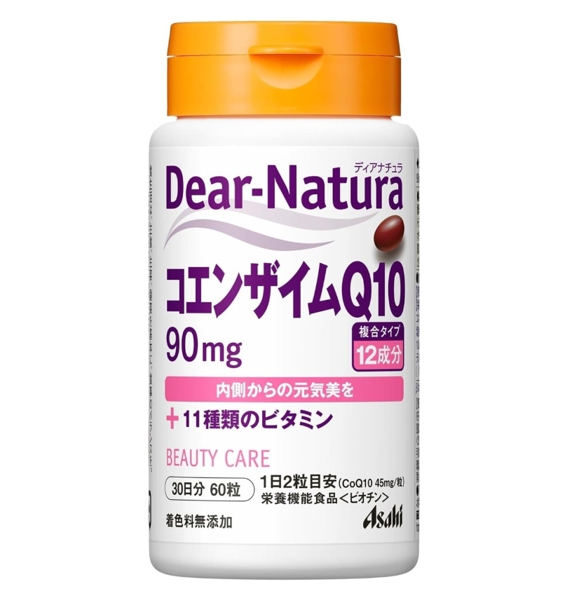 Asahi Dear-Natura Coenzyme Q10 Антиоксидантный комплекс с коэнзимом Q10 и витаминами для поддержания красоты и здоровья