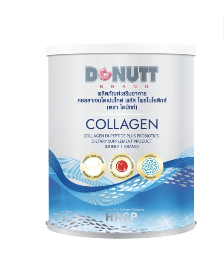 Donutt Collagen Dipeptide Plus Probiotic Питьевой морской коллаген с уникальным пробиотиком Donutt (120g)