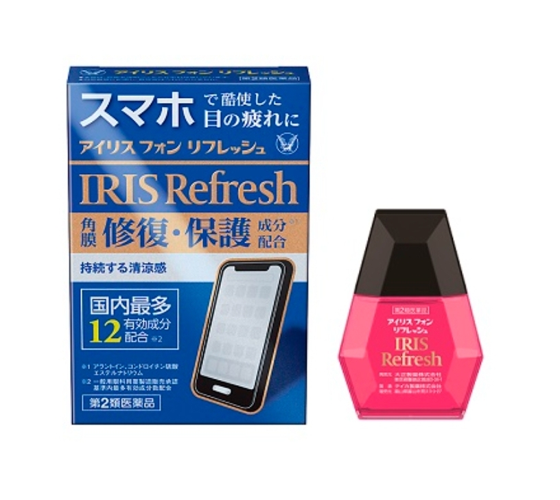 Taisho Iris Phone Refresh Капли для глаз, снимающие усталость глаз, вызванную сухостью роговицы, вызванной длительным использованием смартфонов