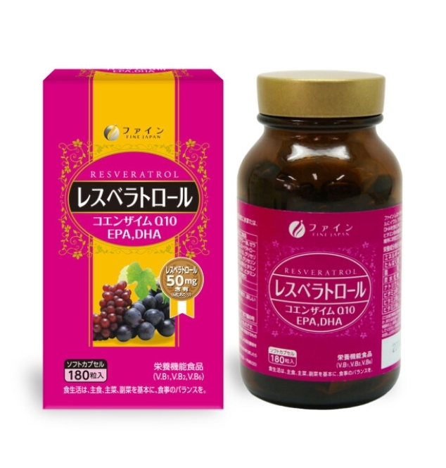 Fine Japan Resveratrol Ресвератрол + EPA + DHA на 30 дней