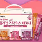 Collagen Mix Package Низкомолекулярный рыбный коллаген 1600 мг в стиках желе (3 вида: гранат, вишня, яблочно-морковно-свекольный)