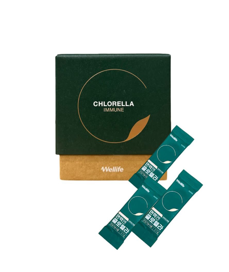 Wellife Chlorella Immune Комплекс для здоровья и иммунитета Хлорелла в стиках