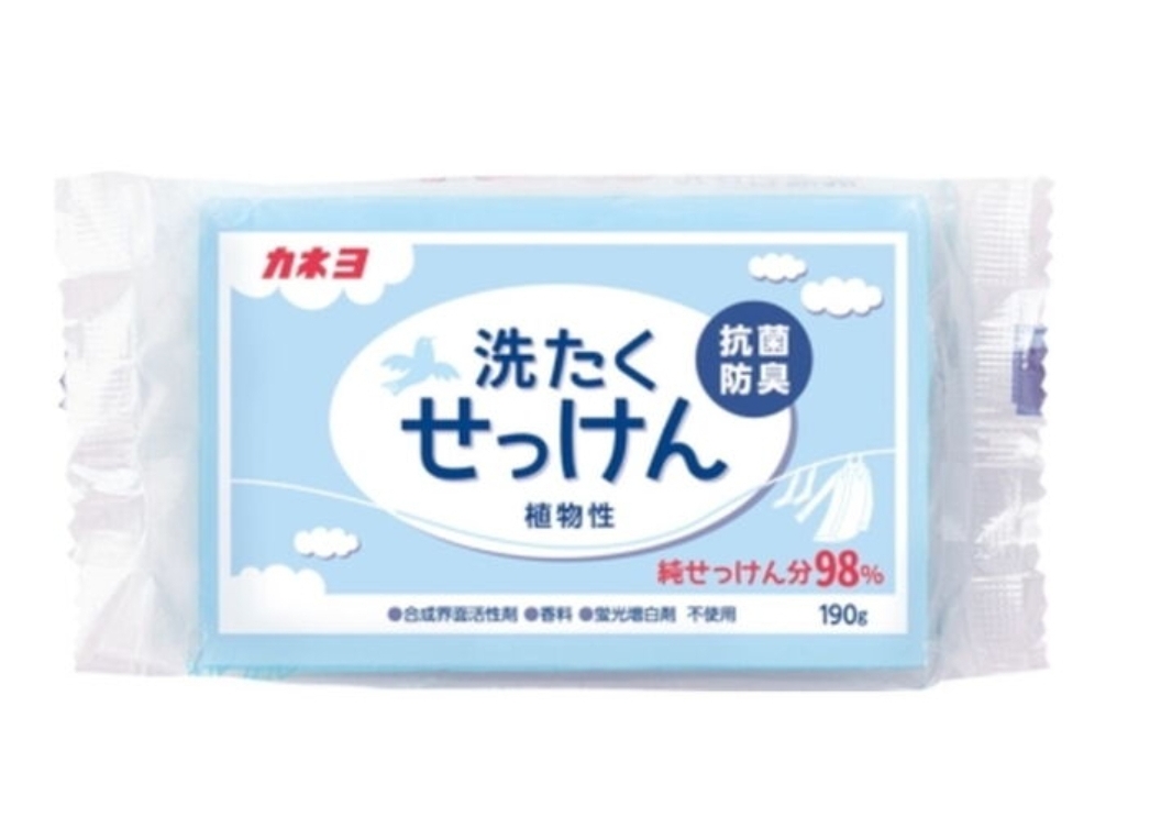 KANEYO Laundry Soap Хозяйственное мыло для стойких загрязнений с антибактериальным и дезодорирующим эффектом 190 г.