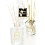 Kobayashi «Sawaday Stick Parfum Blanc» Натуральный аромадиффузор для дома, с теплым древесным ароматом и цветочно-цитрусовыми нотками, стеклянный флакон, 70 мл, 8 палочек