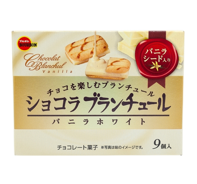 BOURBON Blancheur Vanilla Шоколад сэндвич со вкусом ванили (9шт)